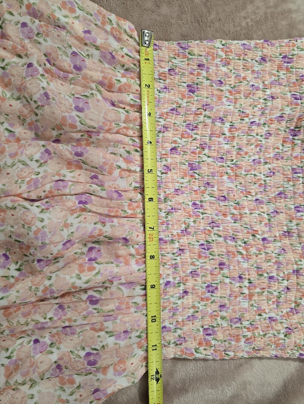 Hill House Ellie Nap Dress in Pansy Pink Floral Georgette Size XS - Picture 7 of 12